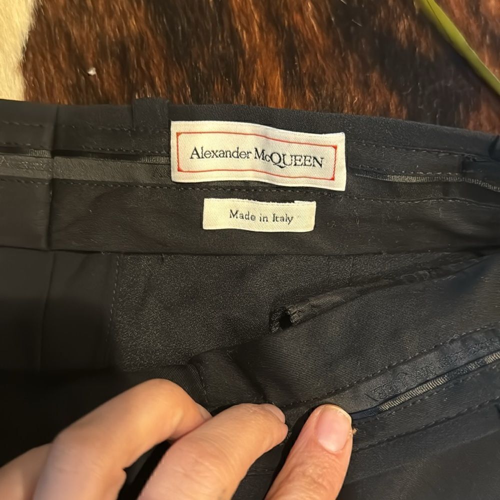 NWOT Alexander McQueen Straight Leg Tailored Pants - Picture 4 of 12